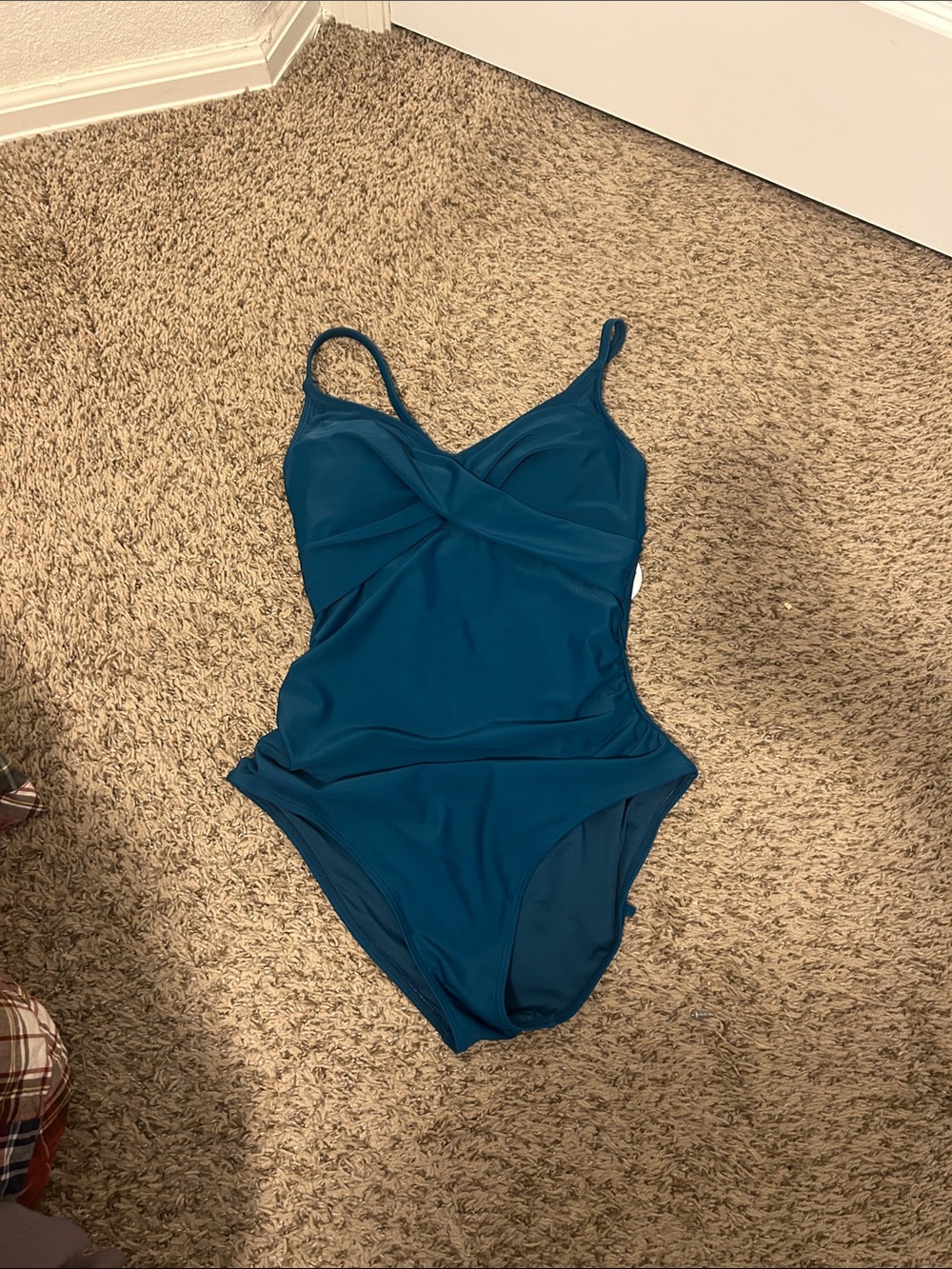 NWT Women’s Blue One Piece Swimsuit Size Medium